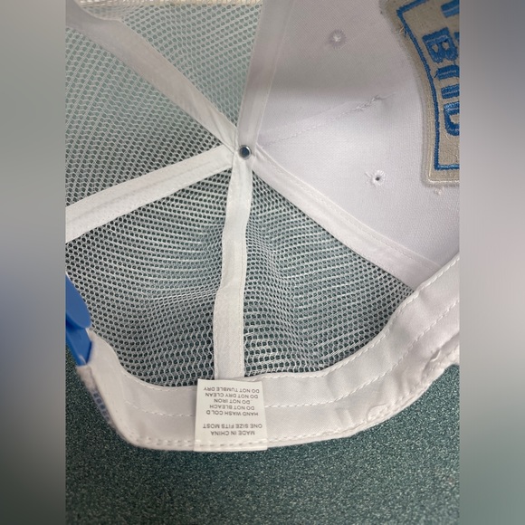 BUD LIGHT Mesh SnapBack Hat OSFA White & Baby Blue Logo - Picture 6 of 6